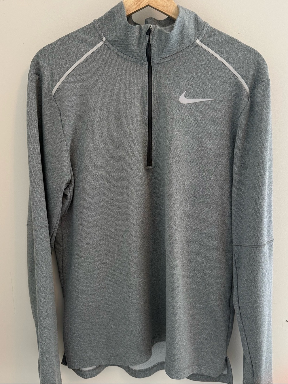 Nike Men's Gray Half-Zip Performance Jacket